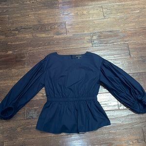 synched sleeve banana republic balloon shirt